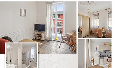 Stylish, high-floor apartment in a historic building.
