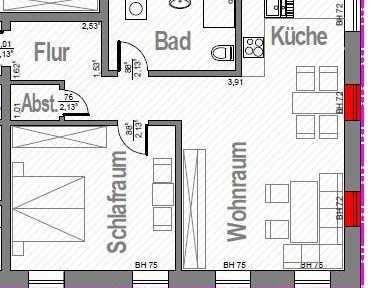 2-room apartment in Sagard, Rügen.