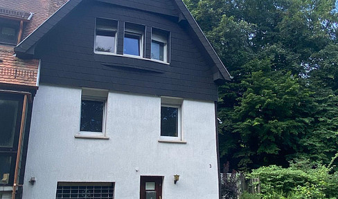 Charming semi-detached house with a large plot of land in Neunkirchen-Heinitz, ideal for keeping animals.