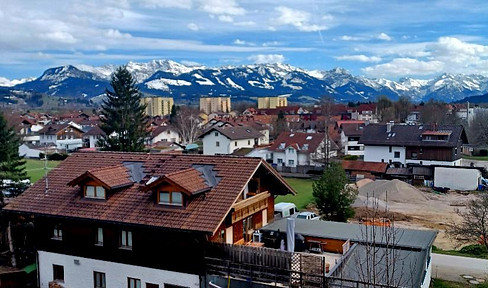 A mountain-view apartment: a top-floor apartment with unobstructed views of the Alps.
