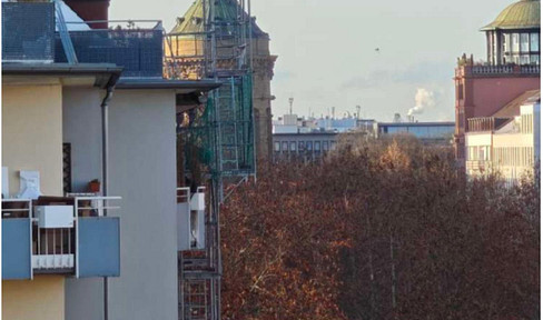 Erstbezug nach Sanierung: möblierte 1-Zi-Wohnung mit Balkon, Mannheim Oststadt