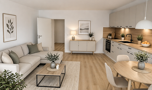 Brand new after renovation: 3-room apartment – excellent layout and quiet location with parking space.