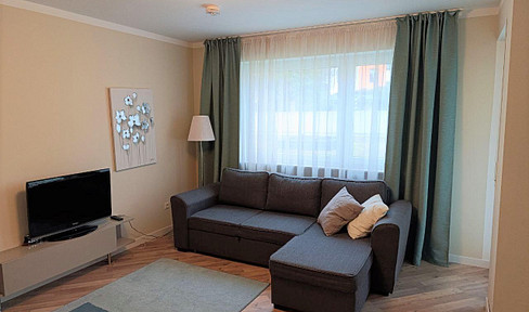 Modern 1-bedroom apartment, centrally located.