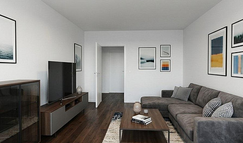 Spacious, 80 m² + 12 m², 3-bedroom (plus an additional room), apartment on the top floor, located near the Main River.