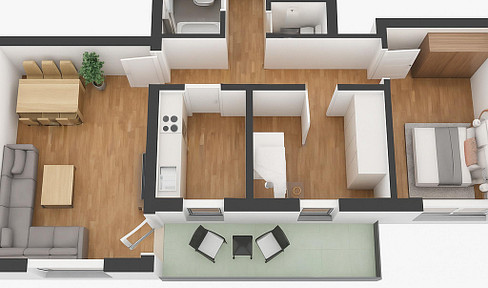 Exclusive apartment with panoramic views over Simmern.