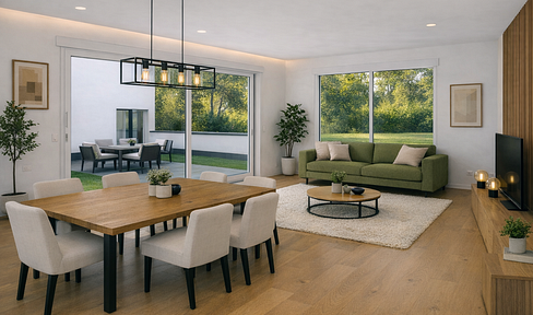 Accessible, bright, newly built 4-room apartment with a private garden.