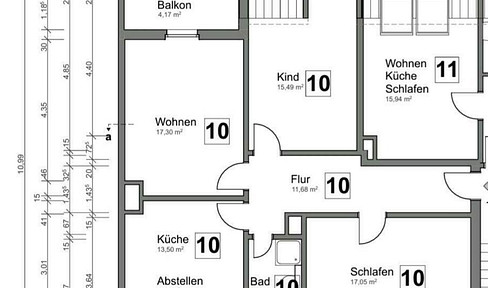 Stadtwohnung mit Top-Anbindung: Helle 3,5 Zimmer ideal Studierende und Berufstätige