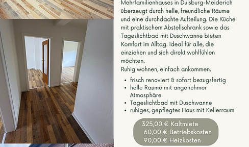 Einziehen & wohlfühlen: Helle 2-Zimmer-Wohnung im gepflegten Mehrfamilienhaus