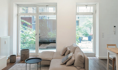 Modernes Wohnen in den Grussank Höfen II – Studio Apartment mit Terrasse