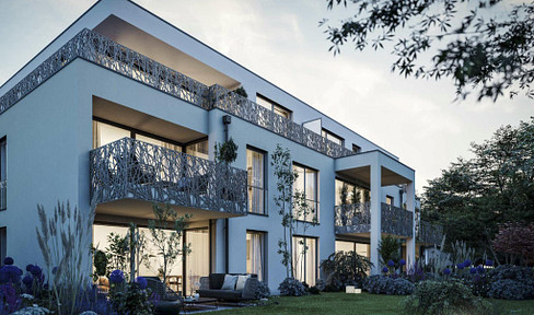 First occupancy in 2026: Bright 2-room apartment in a quiet, upscale residential area – balcony with views of greenery, high ceilings, underground parking.