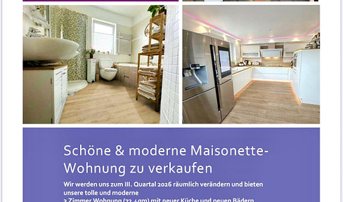 Moderne Maisonette Wohnung mit Pool & Wintergarten