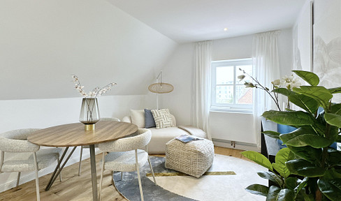 Exclusive attic apartment in Warnemünde – renovated to a high standard and stylishly modernized.