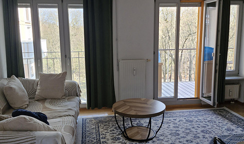 Schöne möblierte 2-Zimmer-Wohnung mit 1 großen Balkon in der Schwanthalerhöhe