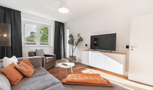 Medienhafen-möblierte Wohnung in ruhiger Lage mit Sonnenbalkon