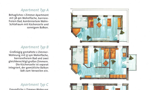 Moderne Wohnung im Betreuten Wohnen
