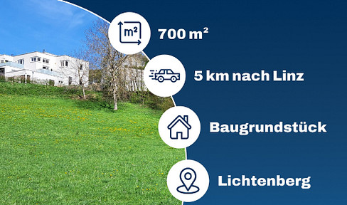 Dream building plot in Lichtenberg, Upper Austria.