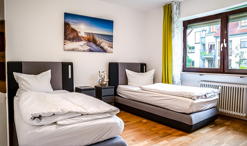 Large, furnished apartment for temporary rental in Fürth.