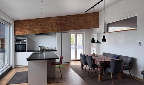 Exklusives Loft-Apartment mit Designküche, Kamin, 2 Balkonen & Garage – 105 qm Wohnkomfort
