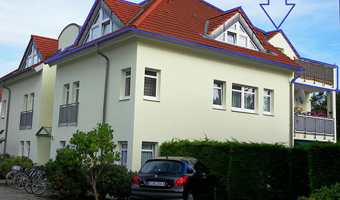 Super sonnige DG-Whg in Stadtvilla Pankow Rosenthal mit 2 Balkone