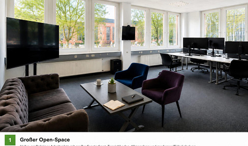 Seeking new tenant | 410 m² of office space | starting from €8.99/m² net | 4 parking spaces | Berlin-Reinickendorf.