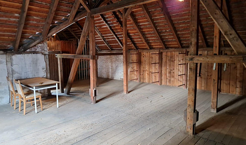 Warehouse, club room, or barn space, 100 square meters, for rent in Rechenberg-Bienenmühle.