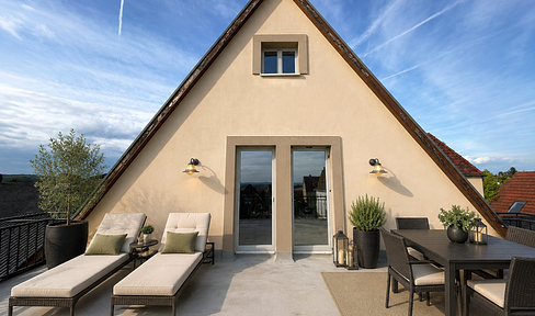 Maisonette-Wohnung mit großer 40m² Dachterrasse in Sinsheim-Hilsbach