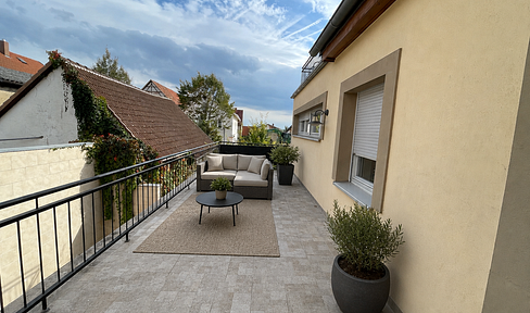 Spacious 3-room apartment with a huge terrace in Sinsheim-Hilsbach.