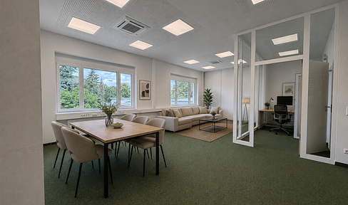 Modern urban loft for living and working, located in a meticulously renovated historic building.