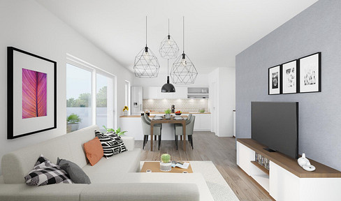 Premium living in the southwest: Exclusive, newly built 2.5-room apartment with a designer kitchen (also available for rent-to-rent).