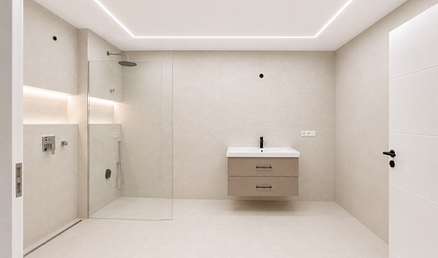 Completely renovated 3- to 4-room apartment with a large balcony, located in Ditzingen.