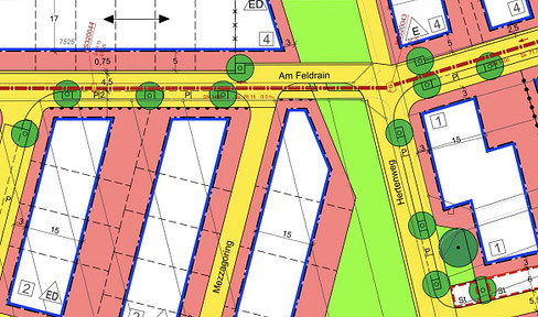 Building plot in Herten II, Reilingen - 409 square meters - fully developed.