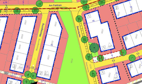 Building plot in Herten II, Reilingen - 409 square meters - fully developed.