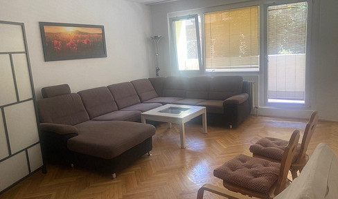 3-room apartment with balcony, furnished, located in a quiet courtyard, all-inclusive.