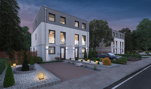 Modern, energy-efficient KfW-40 certified detached house with a garden – Prime location in Hattersheim, including solar panels and a heat pump.