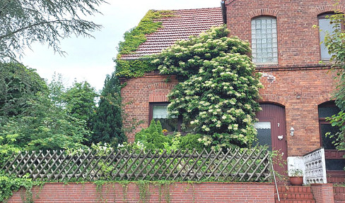 Semi-detached house with a large garden, located in an area undergoing renovation (funding may be available).