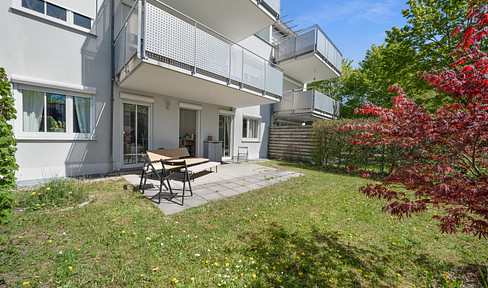 Apartment with garden in Unterschleissheim.
