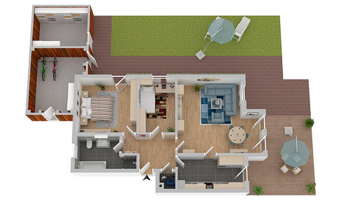 Echter Freiraum: Attraktive 3-Zimmer-Wohnung mit großer Terrasse und großem Gartenanteil