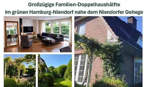 Spacious semi-detached house perfect for families, located in the green area of Hamburg-Niendorf.