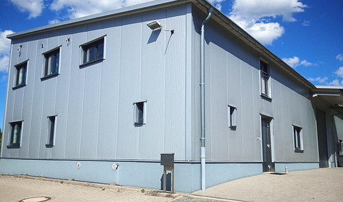 Warehouse space of 200 square meters with 200 square meters of office space for rent. Postal code: 63825.