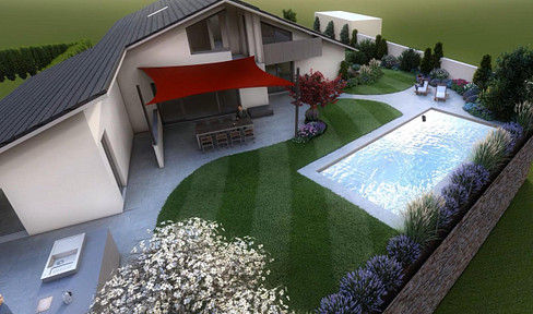 Exkl. Anwesen in Buxheims Spitzenlage: Haus+Gartenwhg., 331 m², über 1.000 m² Grund, Pool, KfW-40EE