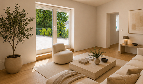 Erstbezug nach Kernsanierung - 2 Zimmer mit Dachterrasse in Neubiberg, provisionsfrei