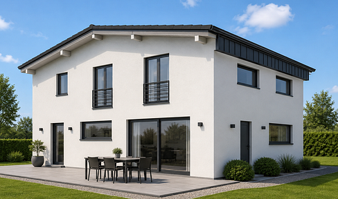 Spacious property manager's house with an office and a large plot of land.