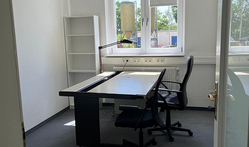 Office space in a shared office.