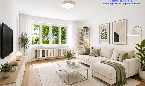 PROVISIONSFREI: komplett sanierte 3-ZKB mit Stellplatz und 2 Balkonen in Top Lage!