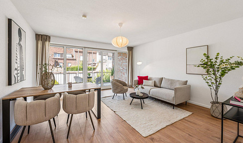 Sofort einzugsbereit: Frisch modernisierte 3-Zimmer-ETW mit großem Balkon in bester Lage von Hüls