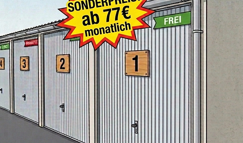 Garage zu vermieten - Garagenstellplätze in Dortmund (Nord/Hafen/Brechten) ab 77€/mtl.