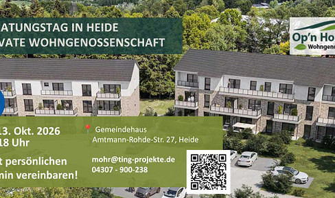 Op'n Holm - 3-room apartment - South-West terrace - private housing cooperative.