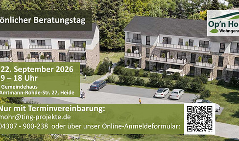 Op'n Holm - 3-Zimmer - Süd-West-Terasse - private Wohngenossenschaft
