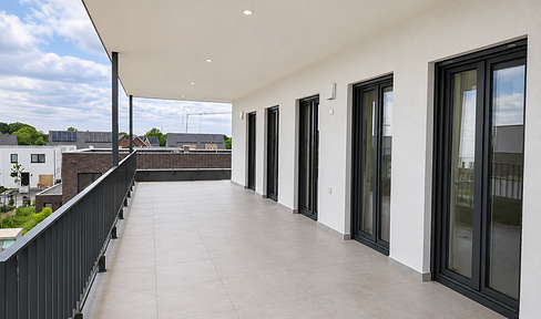 New construction and first occupancy: Exceptional penthouse apartment with a large rooftop terrace in Drensteinfurt.