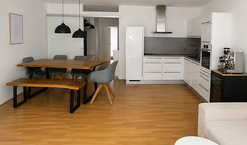 Stylish 2-room apartment with a large terrace and separate entrance.